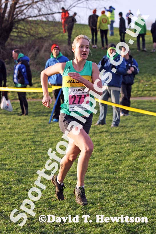 Danielle Hodgkinson (Wallsend) 3rd senior women North Eastern Cross Country, Champs., Temple Park, South Shields. Photo: David T. Hewitson/Sports for All Pics